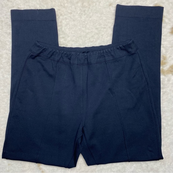 Soft Surroundings Pants Medium Stretch Ponte Knit Black Pull On Elastic Womens - Picture 3 of 8